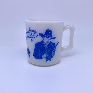 Hopalong Cassidy Cowboy Mug, Indigo